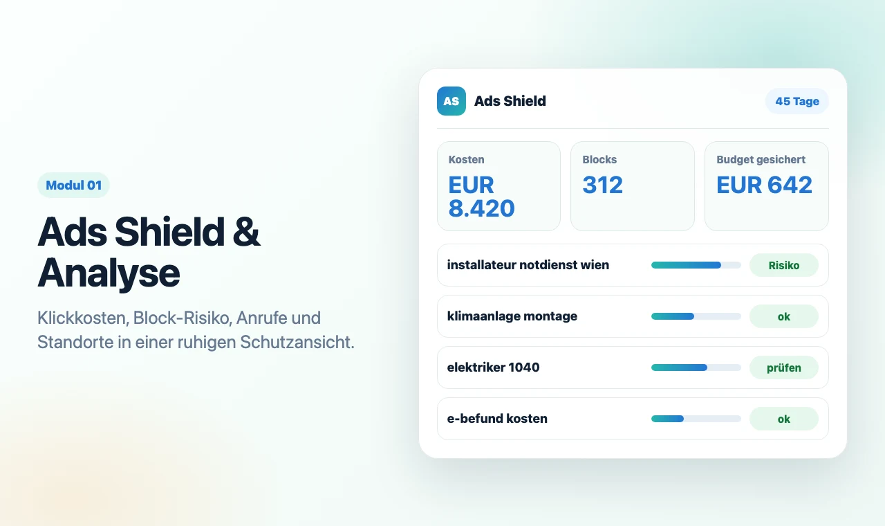 Marketing- und Ads-Auswertung