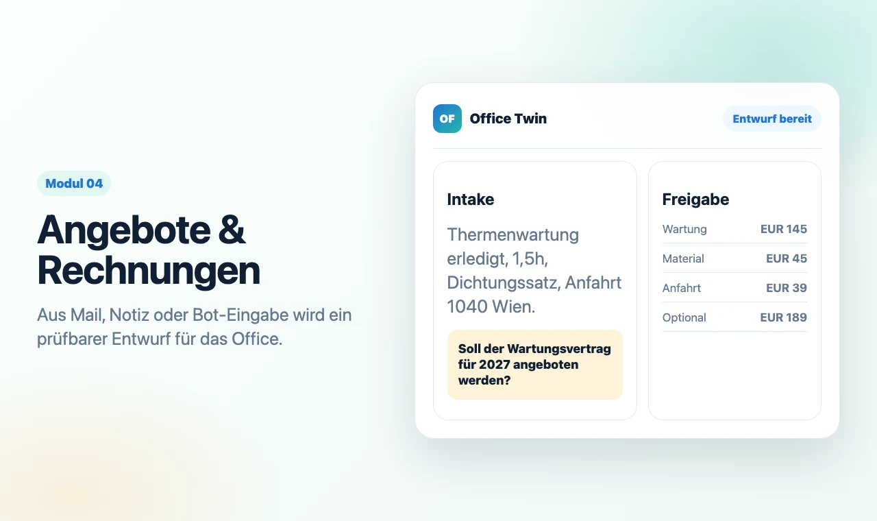 Helle Vorschau für Angebots- und Rechnungsentwürfe